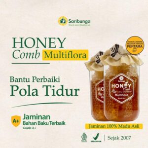 Madu Sarang Multiflora Honey Comb Premium Asli Murni 100%
