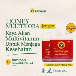Madu Multiflora - Madu Murni Asli 100% Original Tanpa Campuran