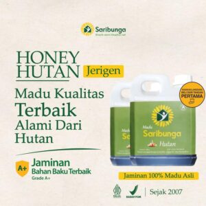 Saribunga Madu Hutan Asli Murni 100% Jerigen Honey Syrup
