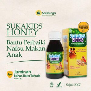 SUKAKIDS HONEY Madu Anak Lahap Makan - Madu Multivitamin Anak Halal & BPOM