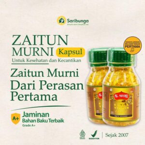 Minyak Zaitun Al Arobi Ekstra Virgin Olive Oil Kapsul - Alami Melancarkan Persalinan