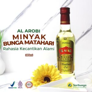 AL AROBI Sunflower Oil 285ml Minyak Bunga Matahari+Zaitun Extra Virgin Olive Oil