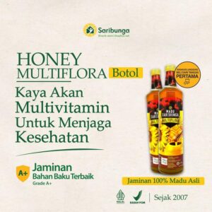 Madu Botol Multiflora - Madu Murni Asli