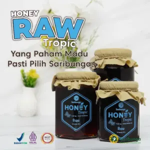 HONEY TROPIC RAW SARIBUNGA – Madu Hutan Riau Liar 100% Original Grade A+