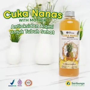 CUKA NANAS SARIBUNGA Grade A+ - 100% Cuka Nanas Asli Fermentasi Alami