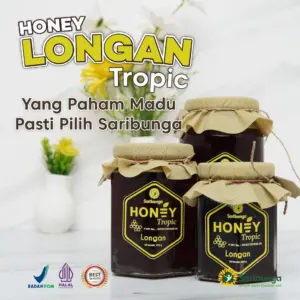 HONEY TROPIC LONGAN SARIBUNGA – Madu Lengkeng Premium Grade A+ Asli 100% Tanpa Campuran