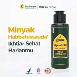 NIGELAFIT OIL SARIBUNGA – Minyak Habbatussauda Grade A+ (Cold Pressed Black Seed Oil)